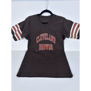 Cleveland Browns 1980s Jersey Shirt vintage Youth Large Boys Sand Knit Style